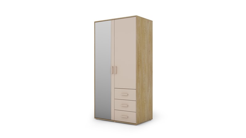Capannoli wardrobe 3s 2d mirror